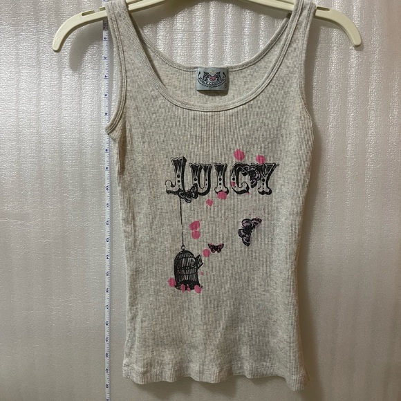 Juicy Couture Gray Tank Top with Pink Accents Size Small - Picture 8 of 17